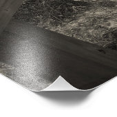 Beach Walk in Sepia Foto Afdruk (Hoek)