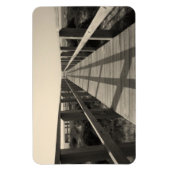 Beach Walk in Sepia Magneet (Verticaal)