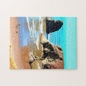 Beach Walk met Dog in Face Rock Park in Bandon Legpuzzel (Horizontaal)