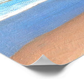 Beach Walk met Dog in Face Rock Park in Bandon Poster (Hoek)