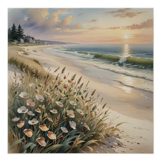 beach wall art perfect poster (Voorkant)