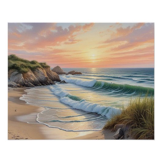 beach wall art poster (Voorkant)