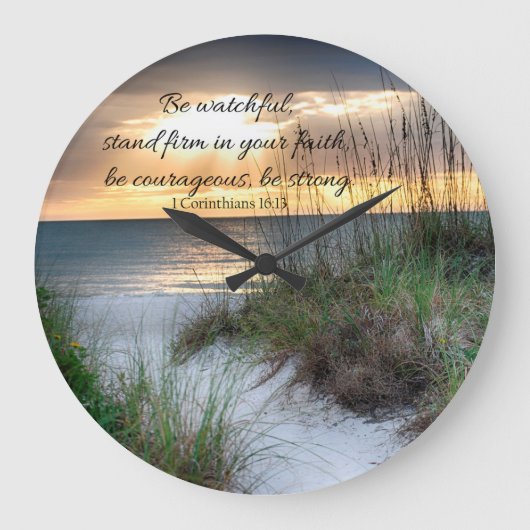 Beach Wall Clock Grote Klok (Voorkant)