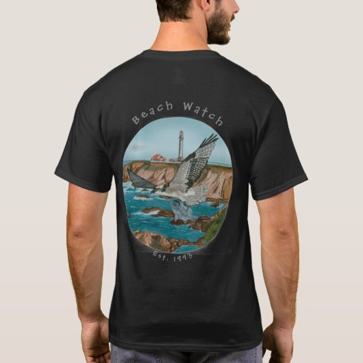 Beach Watch North Coast Osprey Basic T T-shirt (Achterkant)