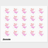 Beach. Water. Gelukkig! Ronde Sticker (Vel)