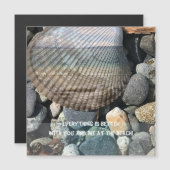 Beach, water, Rocks & Shells Wenskaart (Voorkant / Achterkant)