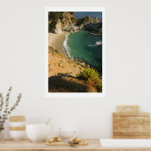 Beach Waterfall bij Julia Pfieffer Poster (Keuken)