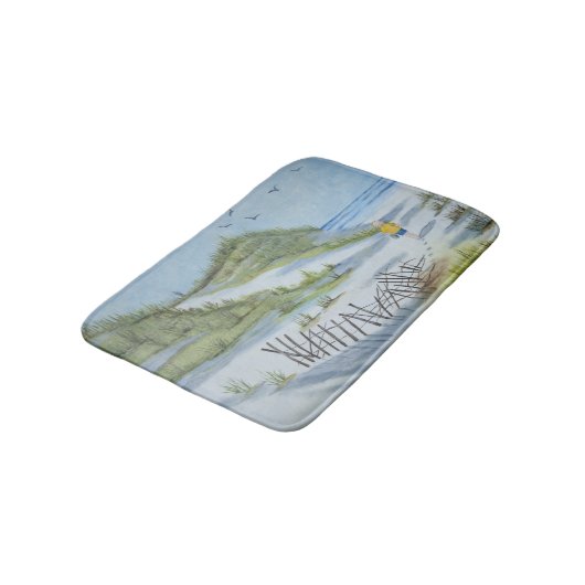 Beach waterverf badmat (Gekanteld)