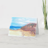 Beach Waterverf Birthday Kaart (Voorkant)