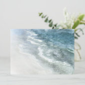 Beach Waterverf - Blauwgroen donkerblauwe kgolven  Kaart (Staand voorkant)