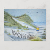 Beach waterverf briefkaart (Voorkant)