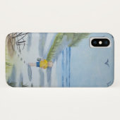 Beach waterverf Case-Mate iPhone case (Achterkant (horizontaal))