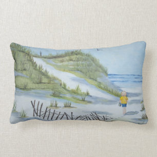 Beach waterverf kussen