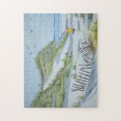 Beach waterverf legpuzzel (Verticaal)