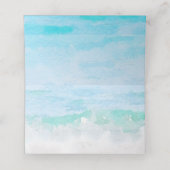Beach Waterverf Place Card Plaatskaartje (Binnenkant ongevouwen)