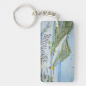 Beach waterverf sleutelhanger (Voorkant)