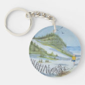 Beach waterverf sleutelhanger (Voorkant)