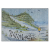 Beach waterverf snijplank (Voorkant)