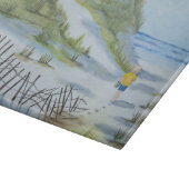 Beach waterverf snijplank (Hoek)