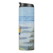 Beach waterverf thermosbeker (Geroteerd rechts)