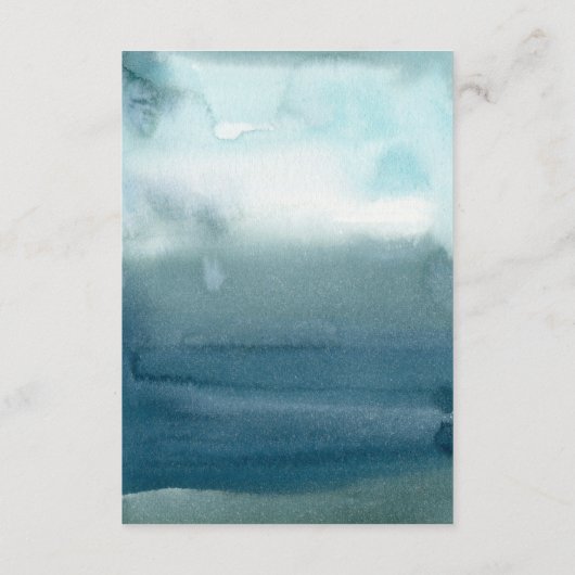 Beach Waterverf Weddenschap over blauwe oceaan - d Informatiekaartje (Achterkant)