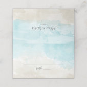 Beach Waterverf Weddenschappen Plaatskaartje (Buitenkant ongevouwen)