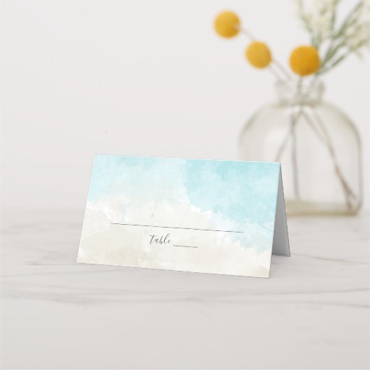 Beach Waterverf Weddenschappen Plaatskaartje (Voorkant)