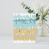 Beach wave briefkaart (Staand voorkant)