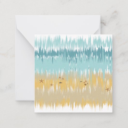 Beach wave notitiekaartje (Voorkant)