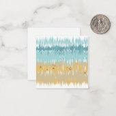 Beach wave notitiekaartje (Voorkant / Achterkant in situ)