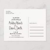 Beach Wave Save the Date Briefkaart (Achterkant)