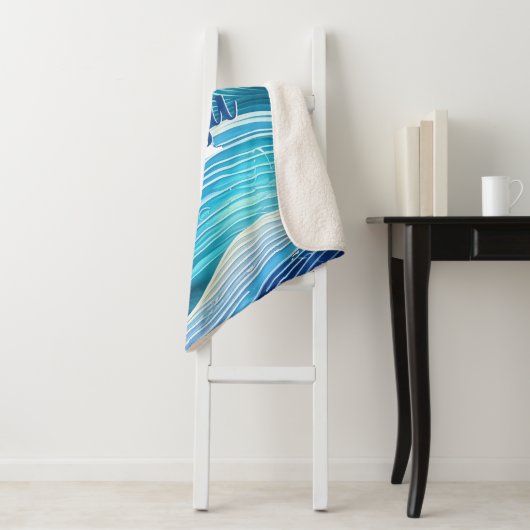 Beach Wave Sherpa Deken (In situ)