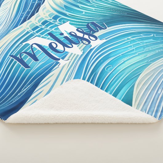 Beach Wave Sherpa Deken (3/4)