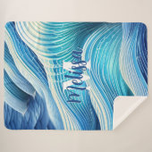 Beach Wave Sherpa Deken (Voorkant (horizontaal))