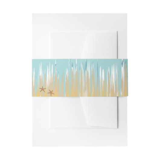 Beach wave uitnodigingen wikkel (Voorkant Voorbeeld)