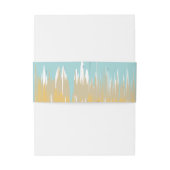 Beach wave uitnodigingen wikkel (Achterkant Voorbeeld)