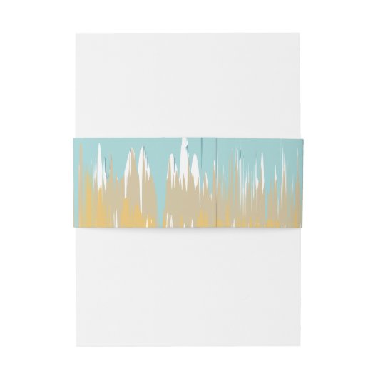 Beach wave uitnodigingen wikkel (Achterkant Voorbeeld)