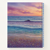 Beach Waves and Shore Art Notitieboek (Achterkant)