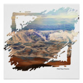 Beach Waves Blue Perfect Poster (Voorkant)