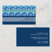 Beach Waves Blue Visitekaartje (Voorkant / Achterkant)