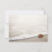 Beach Waves Bruiloft Details Kaart (Achterkant)