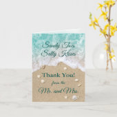 Beach Waves Dank u kaart (Gele Bloem)