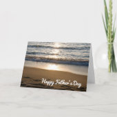 Beach Waves Happy Vaderdag Card Kaart (Voorkant)