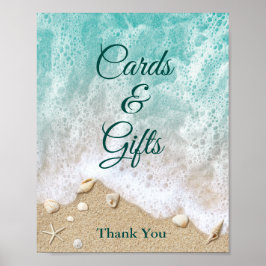 Beach Waves-Kaarten en Poster voor cadeaus