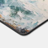 Beach Waves Oceaan Monogram Naam Bureaumat (Hoek)