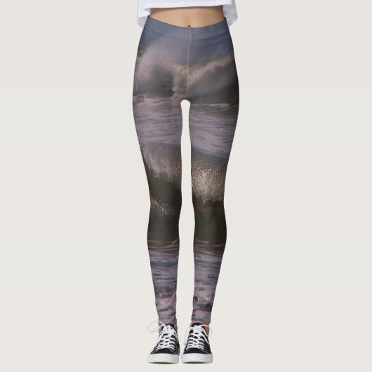 Beach Waves over de Leggings van afdrukken (Voorkant)