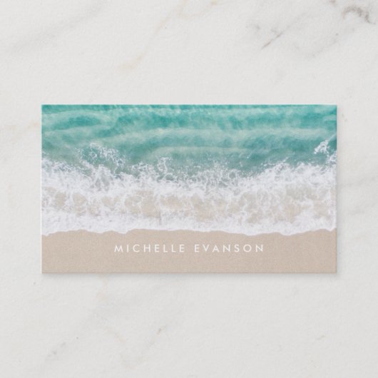 Beach Waves Professionele Surven Zweminstructeur Visitekaartje (Voorkant)