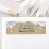 Beach Waves Retouradreslabels Etiket (Insitu)