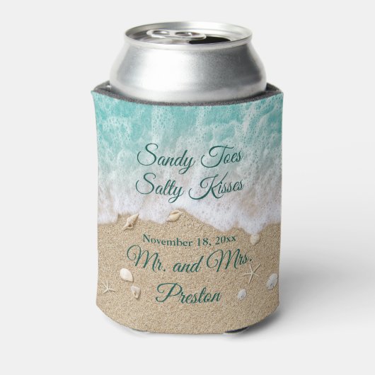 Beach Waves Sandy Toes Cooler (Blikje Achterkant)