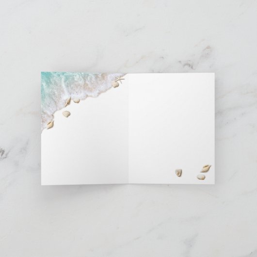 Beach Waves Sandy Toes Dank u kaart (Binnen)